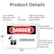 Signmission Corrosive Danger Sign, Aluminum, 24in W x 18in L, 2PK OS-2PACK-DS-A-1824-L-2003 - alternate 6